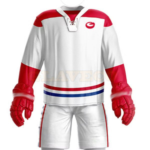 Uniforme de hockey sur glace léger à manches longues, sur mesure, vente en gros, uniforme de hockey sur glace unisexe - Product Image 5