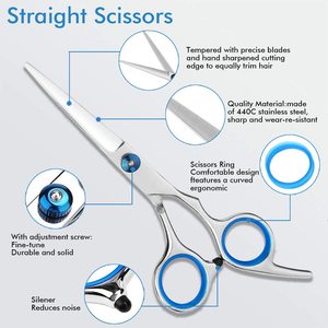 Juego de tijeras de corte de pelo personalizadas al por mayor, tijeras de adelgazamiento para salón, tijeras de peluquería - Product Image 3