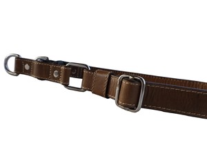 Collar de perro de cuero con hebilla de liberación rápida hecho a mano personalizado disponible en tamaños - Product Image 2