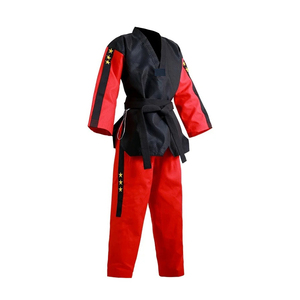 Cómodo uniforme de artes marciales de Taekwondo de material de poliéster y algodón/mejor fabricante de uniformes de Taekwondo de artes marciales - Product Image 1