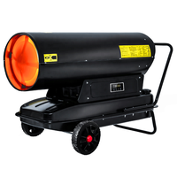 Chauffage portable diesel 30 kW, souffleur d'air chaud industriel pour serre, atelier, entrepôt
