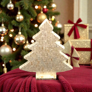 เครื่องประดับตกแต่งต้นคริสต์มาสทำมือจากเปลือกหอยมุก สำหรับเทศกาลเฉลิมฉลอง ตกแต่งบ้าน จากเวียดนาม - Product Image 1