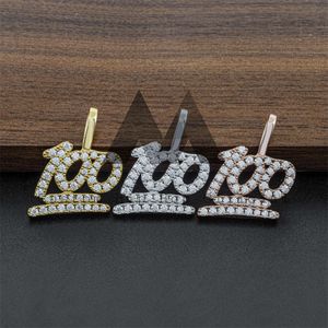 RITZIN PEH1614 925 Silver Moissanite <b>Iced</b> <b>Out</b> Hip Hop Pendant with Tennis <b>Chain</b> - Product Image 1