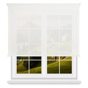 Stores enrouleurs translucides Well Home - Blanc cassé, 180 x 140 cm (largeur x longueur) / Taille du tissu 177 x 135 cm - Product Image 1