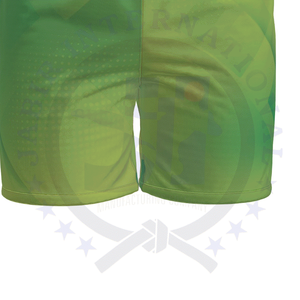 Pantalones cortos de satén de secado rápido ecológicos personalizados 100% poliéster cintura elástica media tejido impermeable con impresión por sublimación - Product Image 5