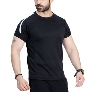 T-shirt uni à manches courtes, coupe classique, sportif, respirant, écologique, séchage rapide, prix bas, fabrication OEM/ODM. - Product Image 4