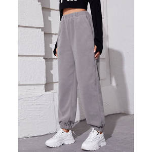 Pantalones Deportivos de Felpa Personalizados para Mujer con Logotipo, Pantalones de Chándal de Algodón para Invierno, Ropa Deportiva Informal con Cordón y Bolsillos - Product Image 6