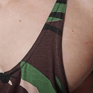 เสื้อกล้ามลายพรางคุณภาพสูง เสื้อผ้าผู้ชายแบบไม่มีแขน ระบายอากาศได้ดี รับสกรีนโลโก้ เสื้อกล้ามออกกำลังกาย - Product Image 6