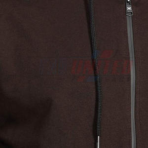 Survêtement d'hiver léger pour homme avec logo personnalisé, coupe-vent, respirant, veste à capuche, 100% coton, motif uni, écologique - Product Image 5