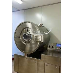 Machine de revêtement de comprimés haute performance avec tambour préformé, fabriquée en Italie, 40 litres, en acier inoxydable, pour suppléments et pilules - Product Image 6