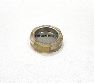 Brûleur à Bakhoor en résine époxy, spécial Ramadan, fait à la main, incrustation de bois, Mubkhara Madkhan, brûleur à encens en bois parfumé, support à charbon de bois Oud - Product Image 1