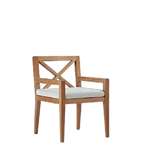 Silla de jardín de diseño minimalista de lujo hecha de marco de madera de teca maciza con la mejor calidad de Indonesia - Product Image 3