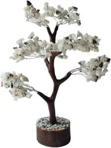 Venta al por mayor amor estilo decoración del hogar hecho a mano Arco Iris piedra lunar cristal piedra preciosa árbol Base de madera Vastu piedra semipreciosa artesanías - Product Image 3