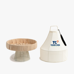 Bandeja Redonda de Ratán de Alta Calidad con Cubierta de Lino, Color Personalizado, Decoraciones para Servir en Ramadán, Precio al por Mayor - Product Image 1