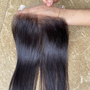 Extensión de cabello humano con cierre Frontal de encaje suizo, calidad superior, 100%, vietnamita, venta al por mayor - Product Image 1