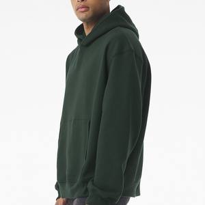 เสื้อมีฮู้ดแบบสวมศีรษะสำหรับผู้ชาย400ผ้าฟลีซ100% หนาทำจากผ้าฝ้าย GSM French Terry เสื้อมีฮู้ดทรงหลวมมีซิป - Product Image 2