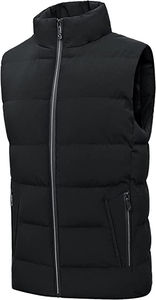 Gilets matelassés légers pour hommes, chauds et confortables pour l'extérieur, style urbain, avec logo imprimé personnalisé OEM, gilets rembourrés sans manches pour hommes - Product Image 6