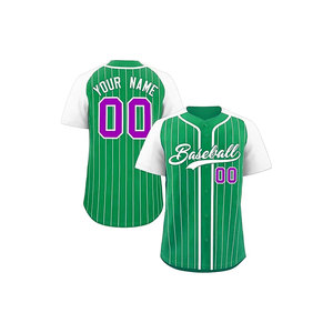 Uniforme Deportivo Personalizado de Béisbol con Franjas Estampadas por Sublimación al por Mayor - Product Image 1