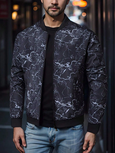 <b>Men</b> Sublimation Satin <b>Varsity</b> <b>Jacket</b> Long Sleeve 100%Polyester Casual Unisex <b>Jacket</b> Breathable <b>Bomber</b> <b>Jacket</b> For <b>Men</b> - Product Image 4