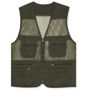 Sport de plein air chasse rétro décontracté hommes Cargo respirant mode sans manches maille personnalisé gilets gilet - Product Image 1