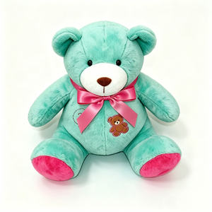 Conejo de peluche personalizado con lazo rosa y oso bordado de 51cm-99cm para edades de 3 años en adelante - Product Image 5