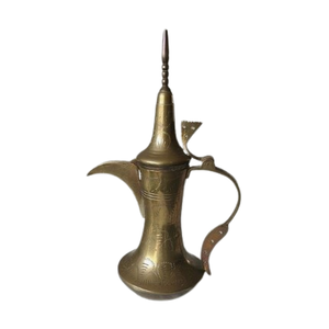 Wholesale Arabic Coffee Dallah Pot Handmade Brass Metal <b>Tea</b> Pot Turkish Coffee <b>Maker</b> Middle Eastern Style Kitchenware Home Decor - Product Image 2