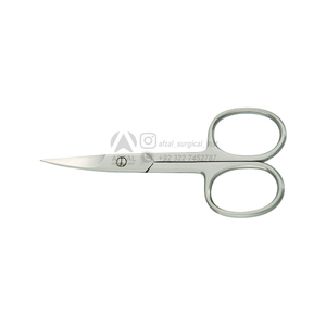 Ciseaux de manucure à cuticules droites en acier inoxydable de qualité supérieure Utilisation pour droitiers | Beauté Nail Art durable - Product Image 1