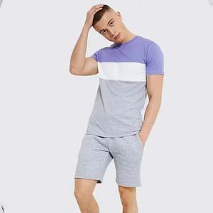 Conjunto de camiseta y pantalones cortos de verano para hombre, chándales con estampado de dos piezas de peso pesado, chándal 100% de algodón para correr - Product Image 6
