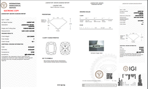 2.20ct Coussin Brillant Cut Lab-grown Diamond IGI Certified F Color VS1 Clarity Lab-Stone - Product Image 5