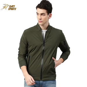 แจ็กเก็ตบอมเบอร์สำหรับผู้ชายเสื้อแจ็กเก็ตบอมเบอร์มีซิปสีดำสำหรับกลางแจ้งสินค้า2026 - Product Image 5