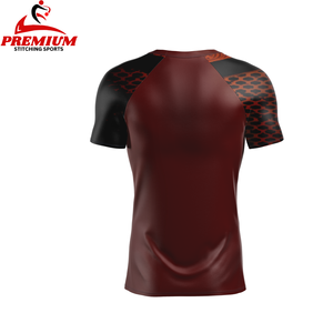 OEM Men's Premium Quality Breathable Rash Guard Sublimation <b>Printed</b> Spandex Gym Fitness <b>Surfing</b> Diving Compression Shirts - Product Image 2