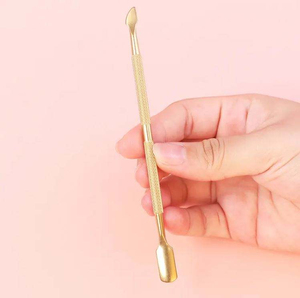 Empujador de Cutículas de Acero Inoxidable Premium, Ergonómico, Ligero, Duradero, Resistente al Óxido, Herramienta de Manicura de Doble Uso, Reutilizable - Product Image 2