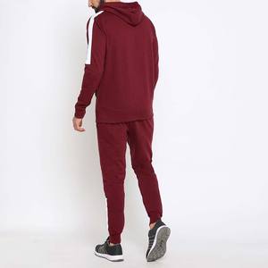 Ensemble de survêtement à capuche zippé à blocs de couleurs pour hommes personnalisés hiver Streetwear sweat-suit respirant fermeture à cordon 2 en 1 imprimé - Product Image 3