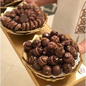 Bol de service au chocolat en argenterie de qualité supérieure design fantastique forme ronde plats de service au chocolat de grande taille - Product Image 5