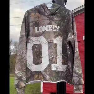 100% algodón desgastado de alta calidad Vintage lavado Sudadera con capucha Streetwear personalizado diseño de diamantes de imitación suelta Puff impresión invierno Sudadera con capucha - Product Image 6