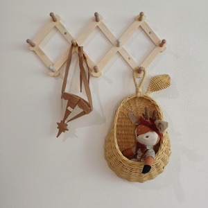 <b>Hanging</b> Pear <b>Basket</b> Handmade <b>Storage</b> <b>Baskets</b> Natural Rattan Modern Multifunction Made in Viet Nam - Product Image 3