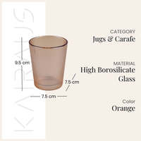 Ensemble de 7 pièces rétro gris et doré en verre, comprenant une carafe à eau froide avec poignée, design minimaliste, idéal pour jus et thé