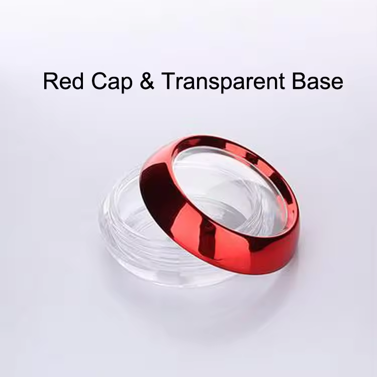 Clear Base with Red Cap