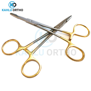 Pince à moustiques hémostatique faite à la main de qualité supérieure de couleur dorée par KAHLU ORTHOPEDIC - Product Image 2