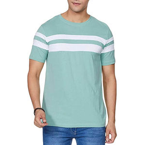 Men's Heavyweight Vintage <b>Ringers</b> <b>T</b>-<b>Shirts</b> 100% Cotton Polyester Casual Solid Blank O-Neck Design Thick Knitted Summer Wear - Product Image 3