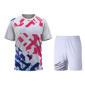 Tenue de tennis à manches courtes avec logo personnalisé, tissu respirant et anti-transpiration, impression numérique des uniformes - Product Image 5