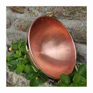 Juego de cuencos mezcladores de cobre antiguo de alta calidad, cuenco y cuchara de Metal hechos a mano para acampar, producto más vendido en la India a un precio - Product Image 1