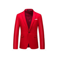 Blazer de costume décontracté pour homme, coupe ajustée, grande taille, double boutonnage, printemps et automne