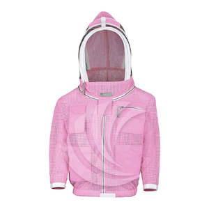 Traje de Apicultura de Protección Completa Ultra Ventilado de Color Rosa con Velo de Protección, Traje de Seguridad de Apicultura de 3 Capas - Product Image 1