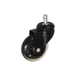 Rueda Giratoria 75K 11X22 LG (Capacidad hasta 55 kg), Negro - Product Image 1