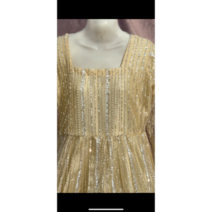 Elegante Vestido de Novia Nikkah Talla Grande, Corte A, con Bordado de Cristales y Pedrería, Estilo Moderno, Largo hasta el Suelo - Product Image 4