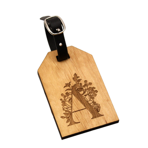 Etiqueta de equipaje de madera para maleta personalizada, etiqueta de equipaje a granel para viaje - Product Image 2