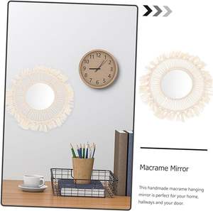 Le dernier miroir fait main de corde torsadée de conception pour l'usage décoratif intérieur disponible à la forme et à la taille personnalisées - Product Image 3