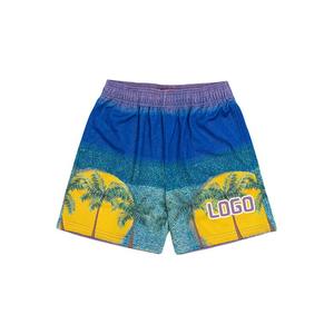 Pantalones cortos de sublimación de algodón 100% ecológicos para hombres Método de tejido no tejido - Product Image 2