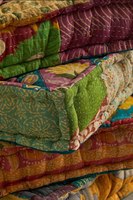 Coussin de méditation, coussin de sol, fait main, patchwork bohème, vintage indien, Kantha, literie décorative, lit de jour, pouf, housse